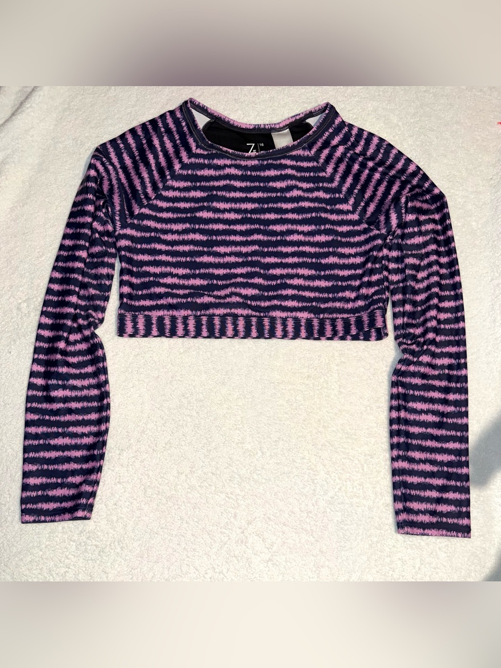 Z by Zella long sleeve cropped top, size 16